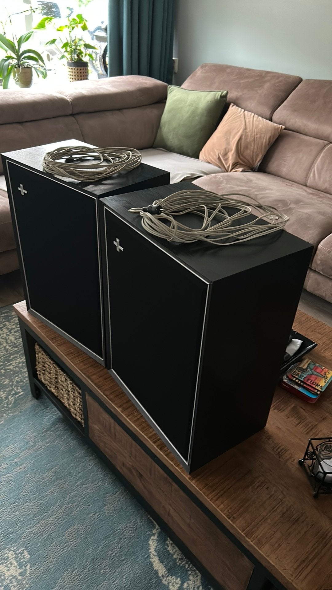 Philips 22RH456/01K Speakers - Opnieuw bekleed, lange snoere, Audio, Tv en Foto, Luidsprekers, Ophalen, Stereo speakers, Philips