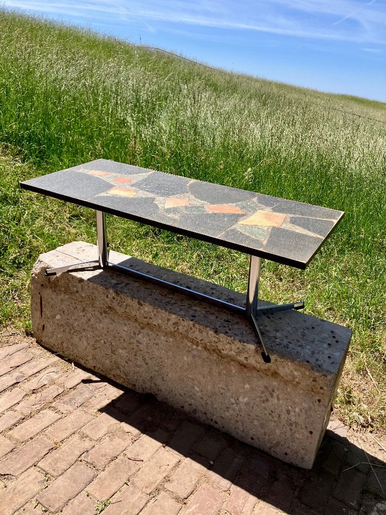 Brutalist Salontafel 70’s, Ophalen, Overige materialen, 100 tot 150 cm, 50 tot 100 cm