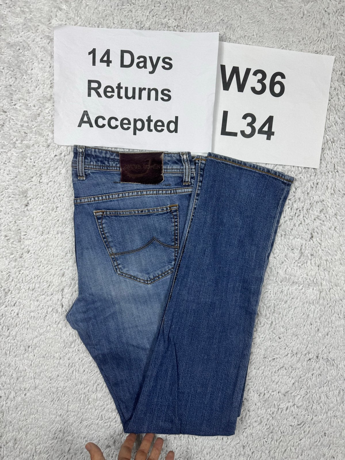 Jacob Cohën PW688 Bard Jeans Regular Slim Blauw W36 L34 3219, W36 - W38 (confectie 52/54), G, G, Blauw