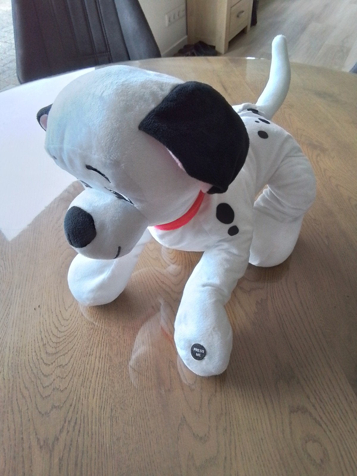 izgst 101 dalmatier knuffel met geluid., Disney, Overige typen, Ophalen of Verzenden, Zo goed als nieuw