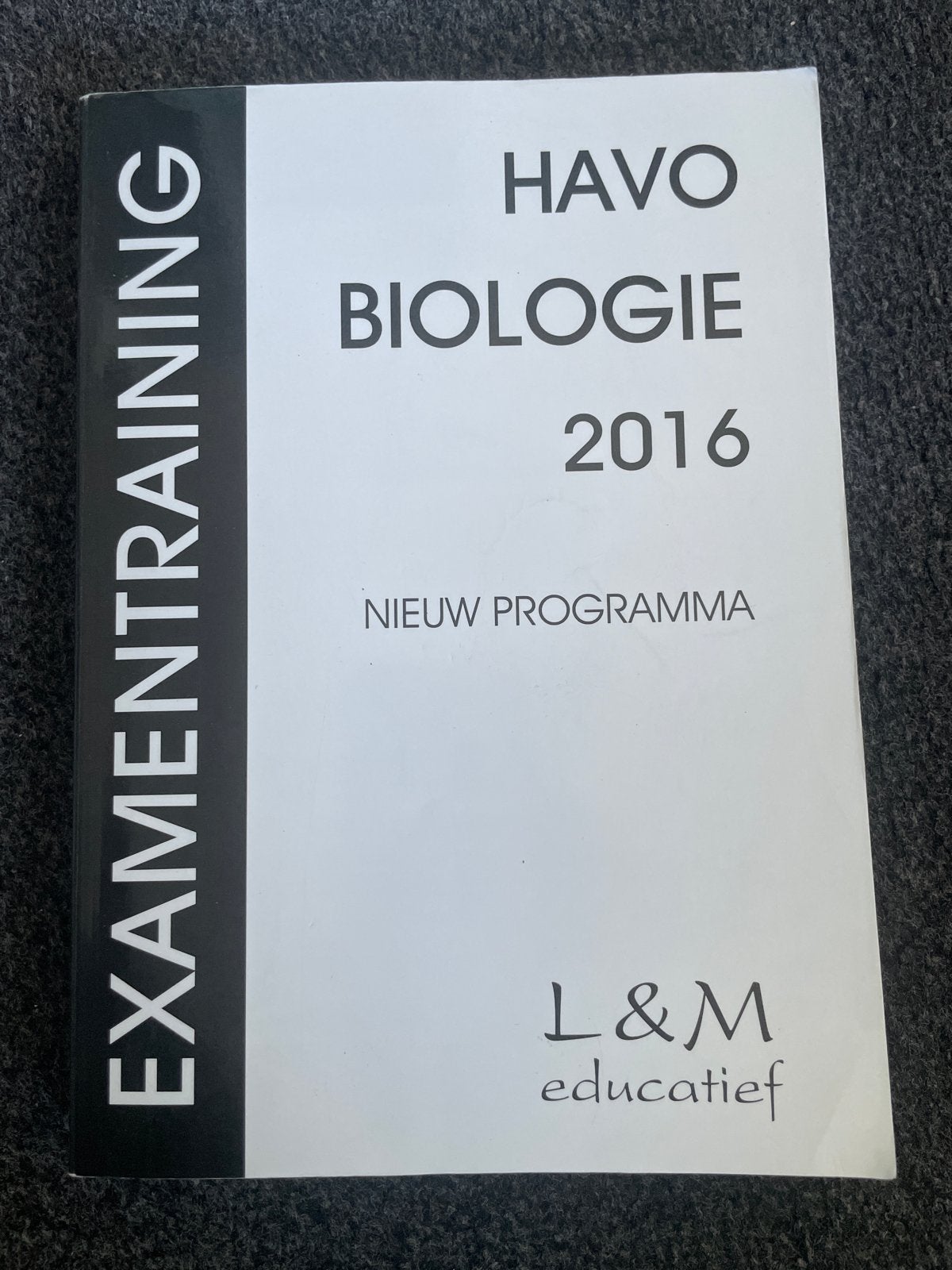 Examentraining HAVO Biologie 2016 - L&M Educatief, Ophalen of Verzenden, Gelezen, HAVO, Biologie