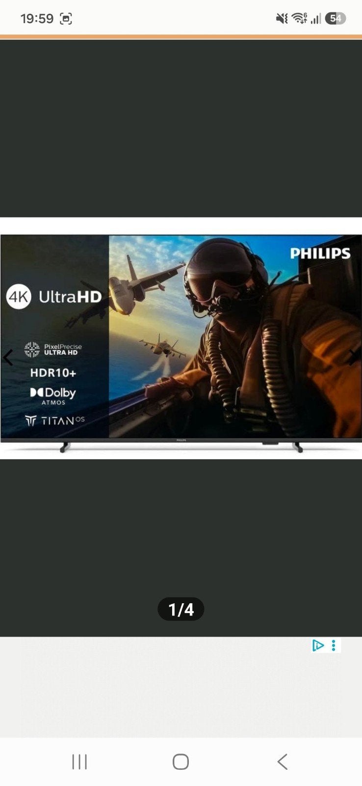 Nieuwe philips 7000 serie 55 inch 4k udh smart tv led 140cm, Ophalen, Philips, 50 Hz, Nieuw