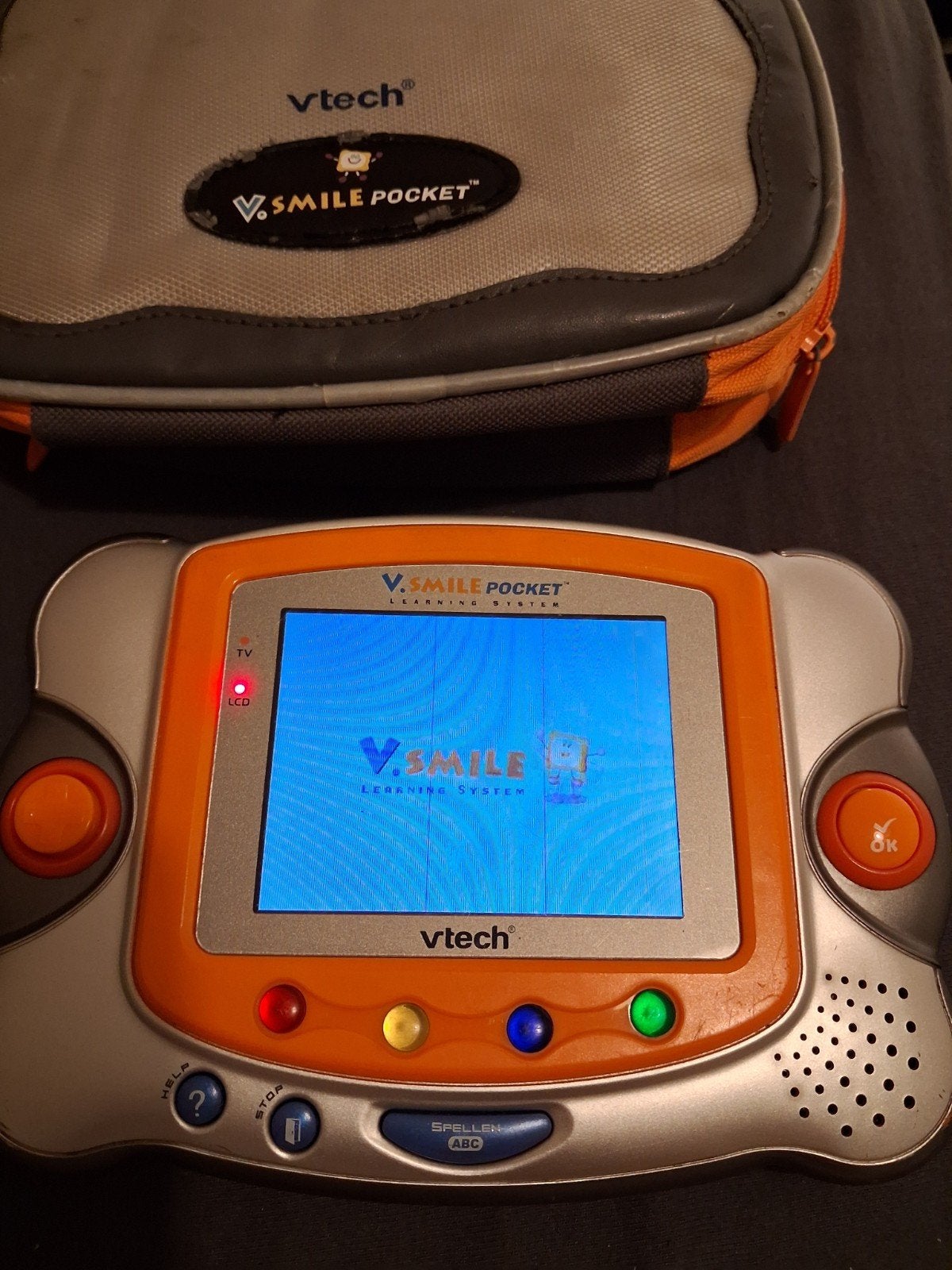VTech V.Smile Pocket met strepen op beeldscherm, Ophalen of Verzenden, Gebruikt