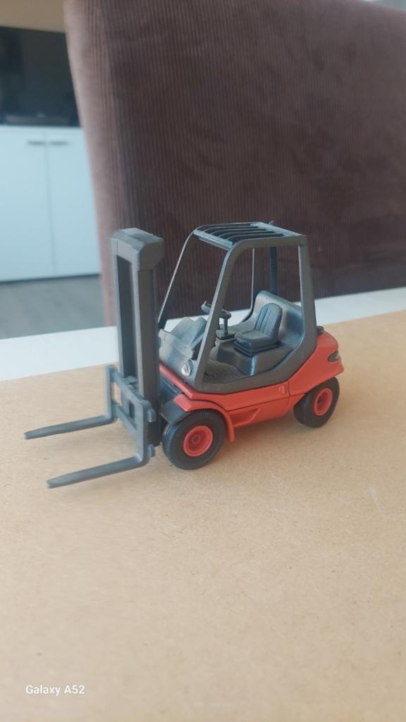Miniatuur linde Heftruck Speelgoedmodel, Ophalen of Verzenden, Gebruikt