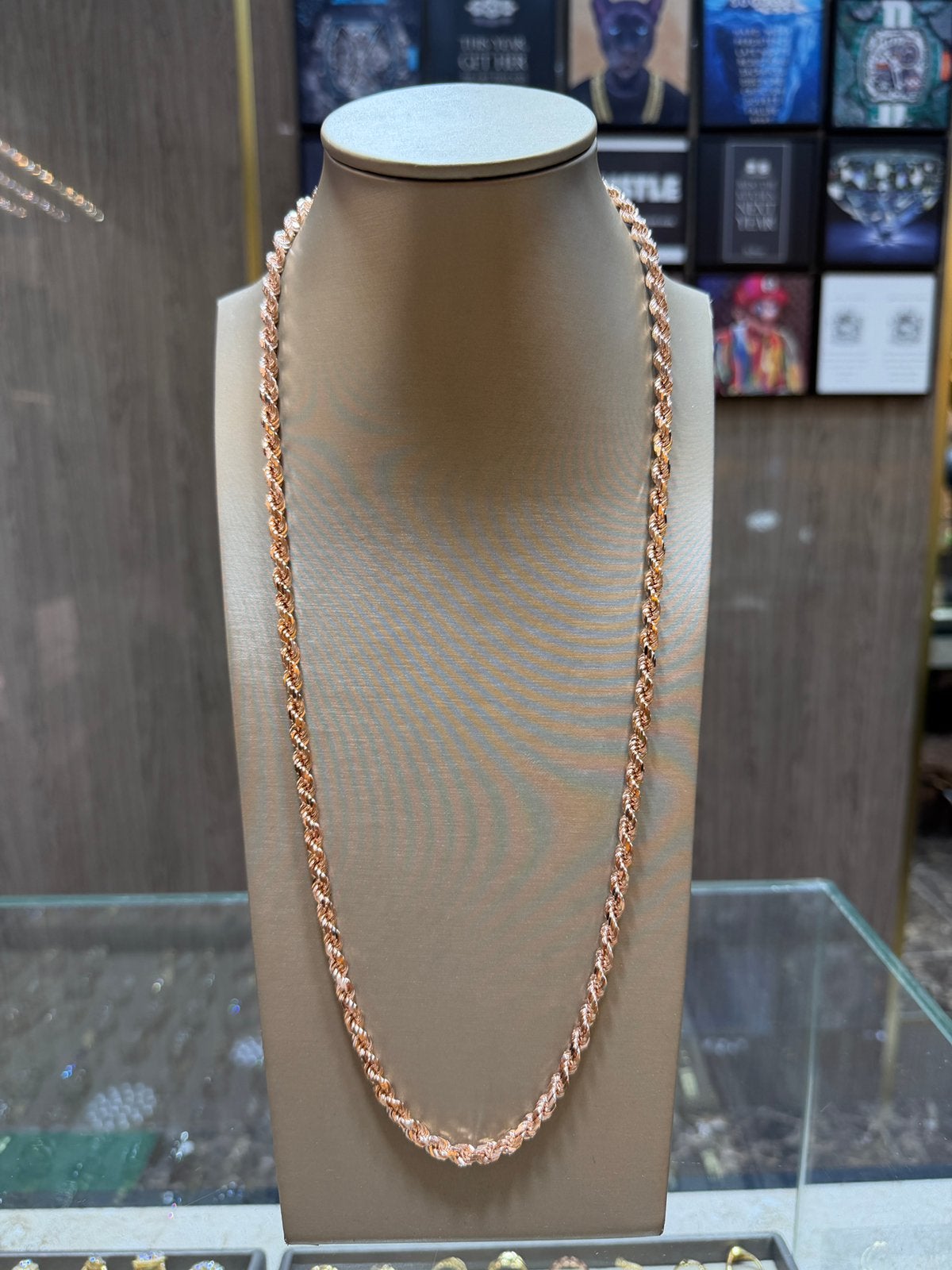 14KT Goud - 73.9 Gram - Ketting - ROPE - Herenketting - Rose