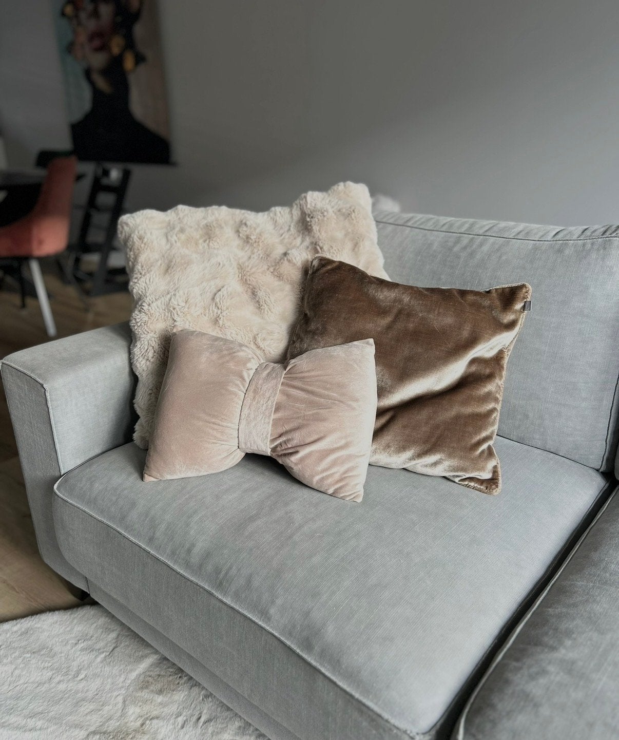 Gratis af te halen: Grijze hoekbank room108, Huis en Inrichting, Banken | Bankstellen, 250 tot 300 cm, Gebruikt, 100 tot 125 cm