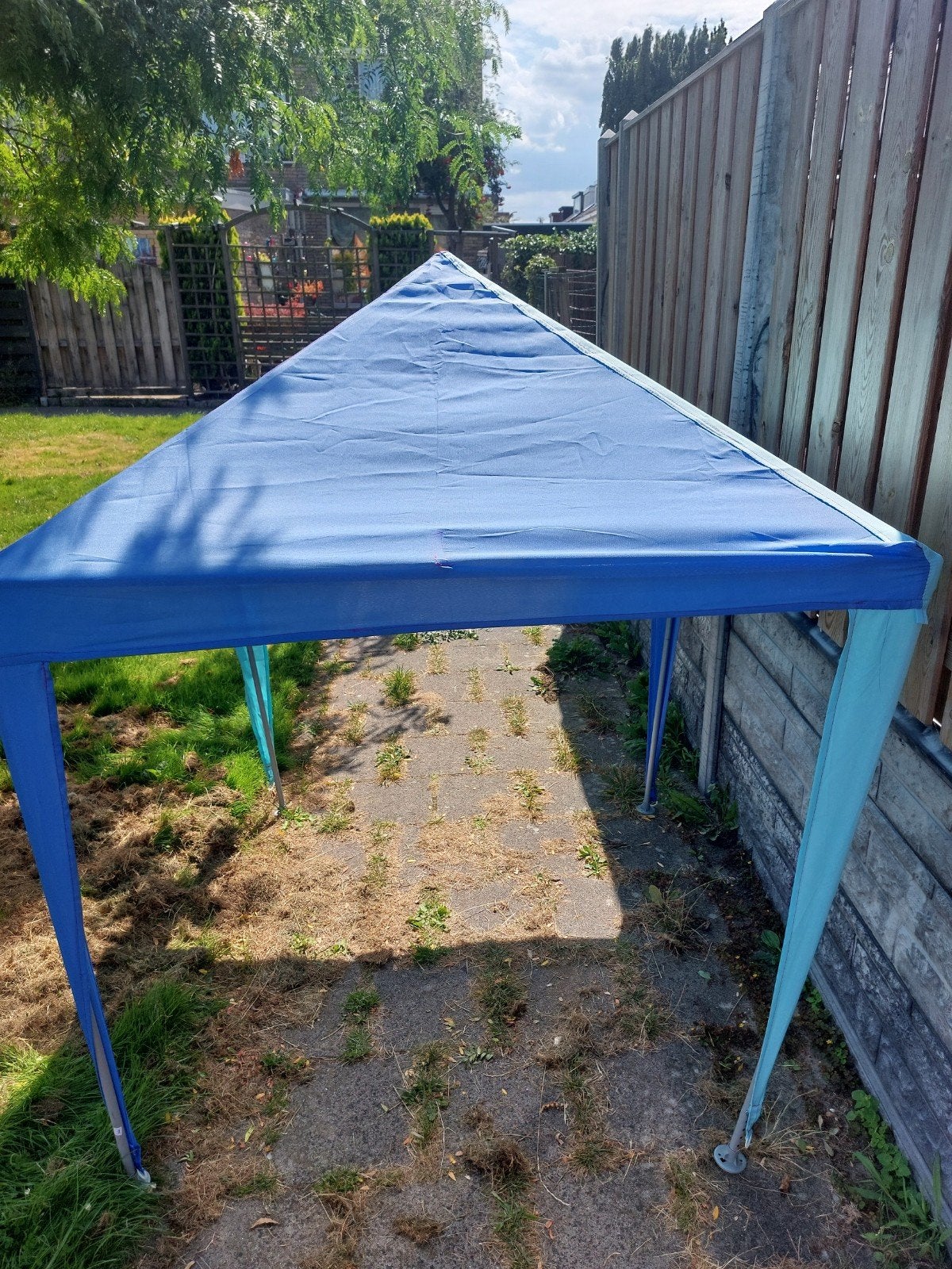 kinder partytent, Ophalen