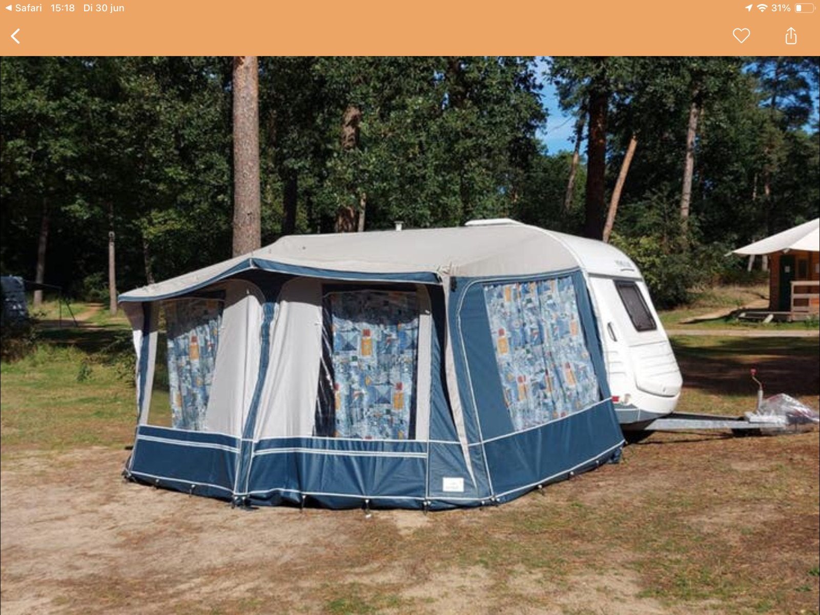 Gerjak Indigo Star 850 voortent caravan, Ophalen, Gebruikt