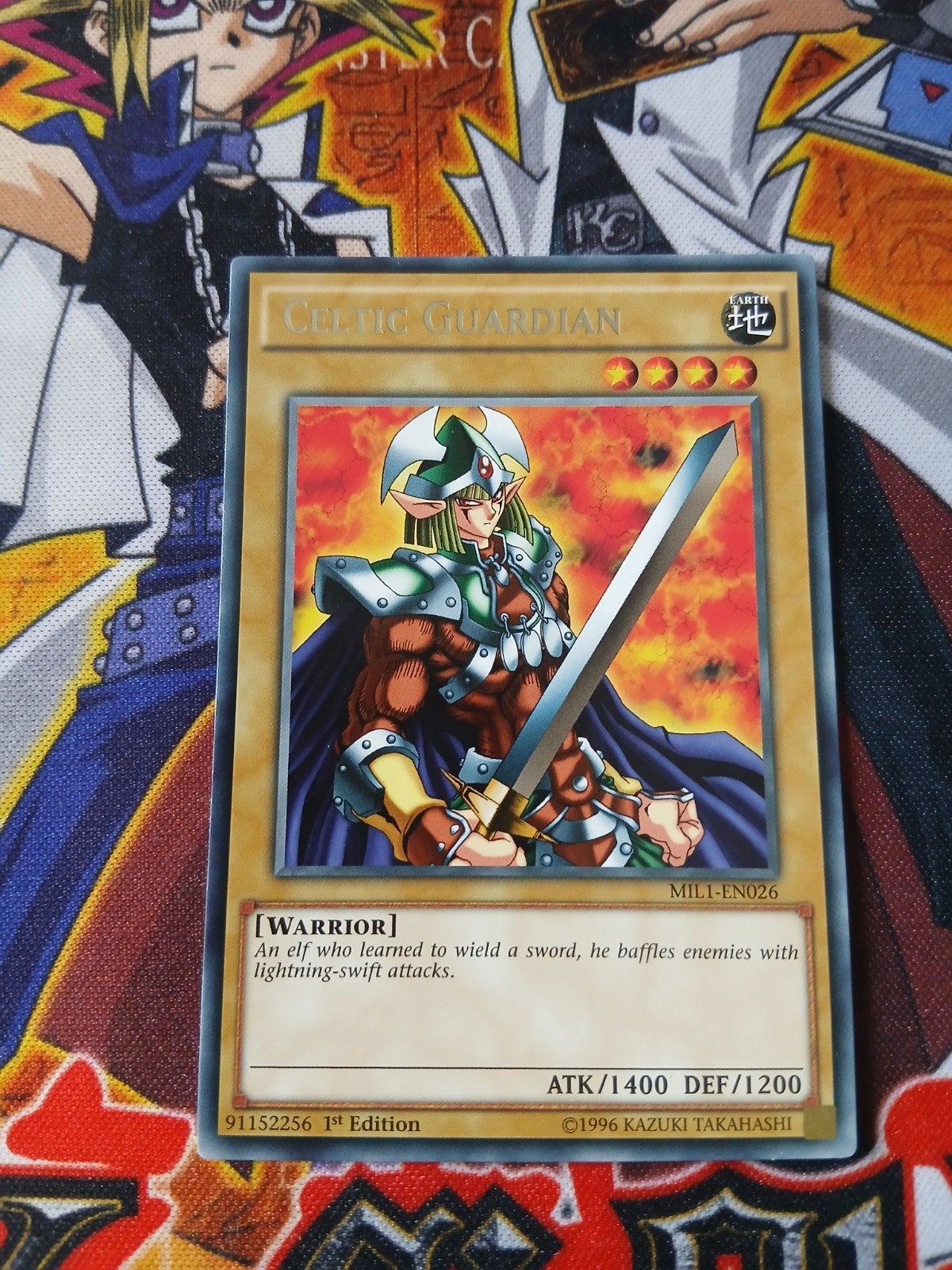 Celtic Guardian - Rare MIL1 - Yu-Gi-Oh, Hobby en Vrije tijd, Verzamelkaartspellen | Yu-gi-Oh!, Ophalen of Verzenden, Zo goed als nieuw