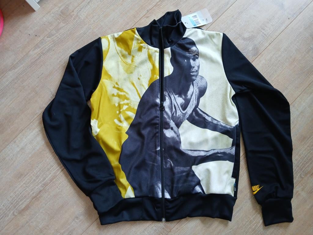 Nieuw Nike Vintage Sportjack David Robinson  medium, Maat 48/50 (M), Zwart, Nike, Nieuw