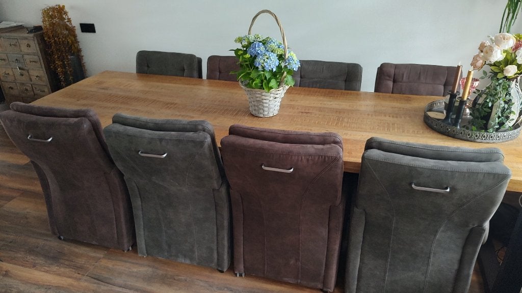 Prachtige tafel en 8 Stoelen, Huis en Inrichting, Complete eetkamers, Ophalen, Zo goed als nieuw, Eigentijds, 6 tot 8 stoelen