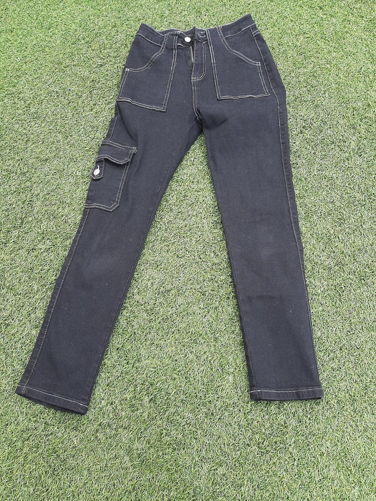 Spijkerbroek maat s/cargobroek zwart maat s, Kleding | Dames, Zwart, Nieuw, Ophalen of Verzenden, Maat 36 (S)