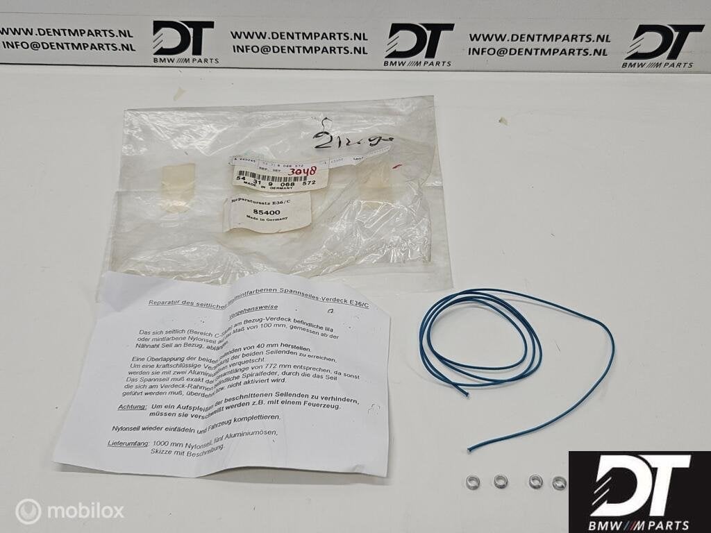Cabriodak reparatie set BMW E36 54319068572, Nieuw, Ophalen of Verzenden
