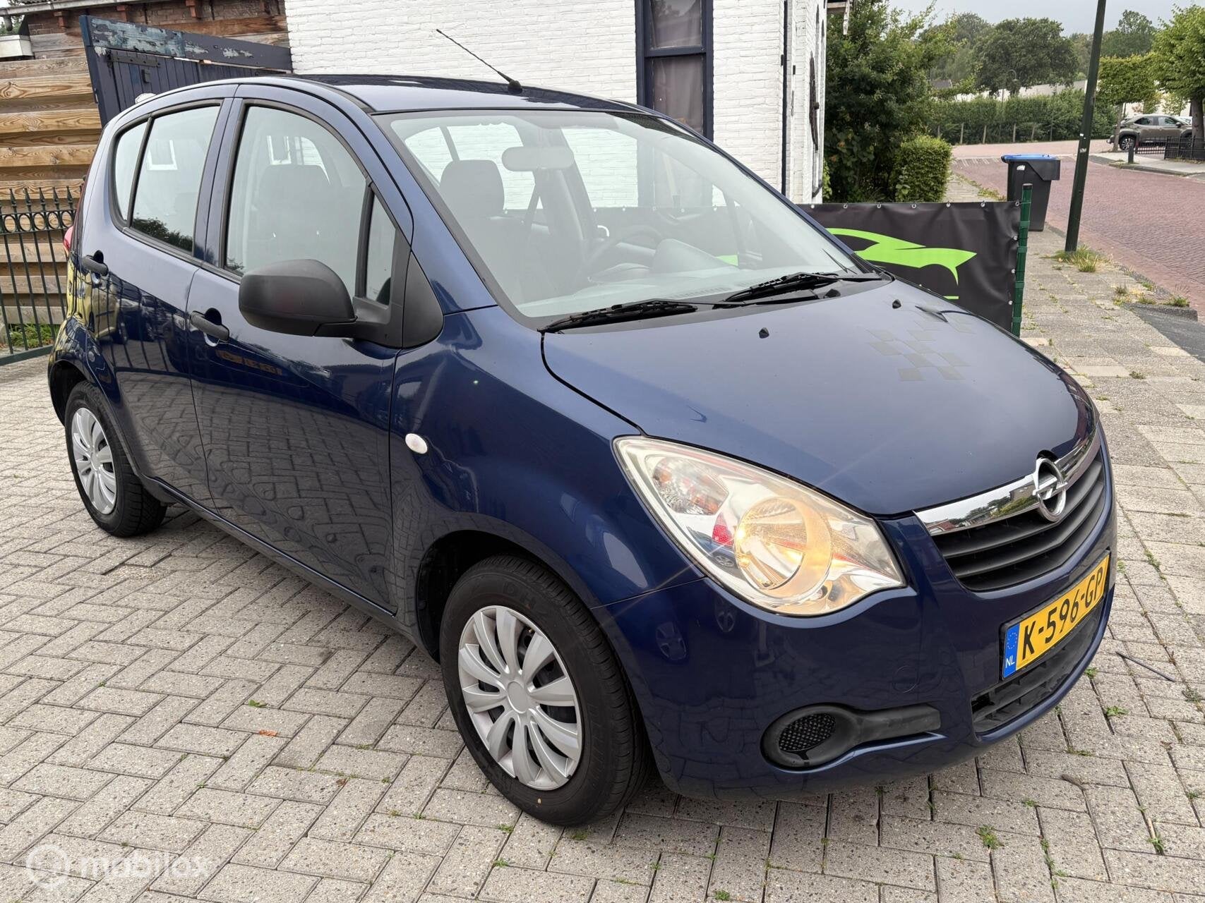 Opel Agila 1.0 Enjoy | 5drs | hoge instap | nieuwe apk |, Auto's, Gebruikt, 31 €/maand, Blauw, 996 cc