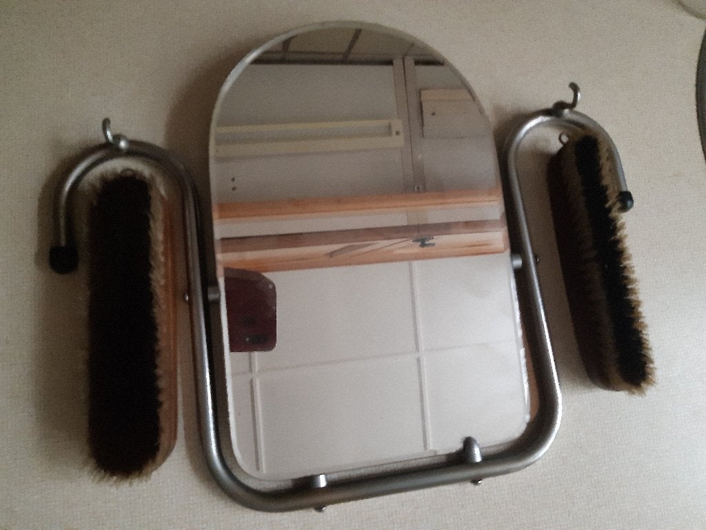 vintage spiegel, Ophalen, Ovaal, Minder dan 50 cm, Minder dan 100 cm