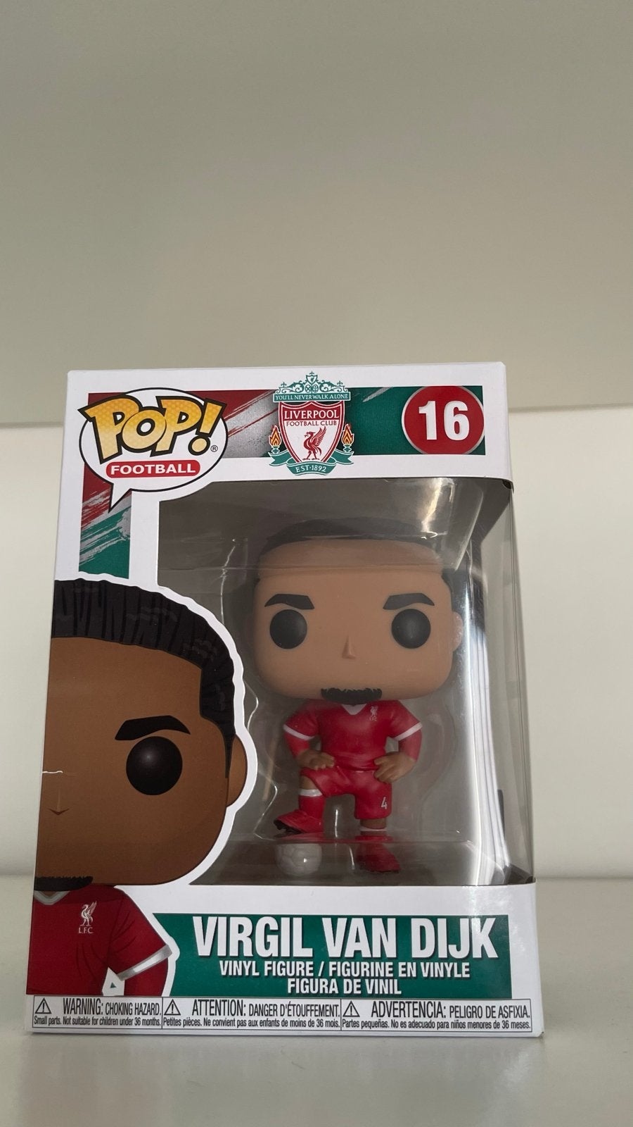 Funko Pop! Virgil van Dijk (16) Liverpool Voetbal Figuur, Ophalen, Nieuw