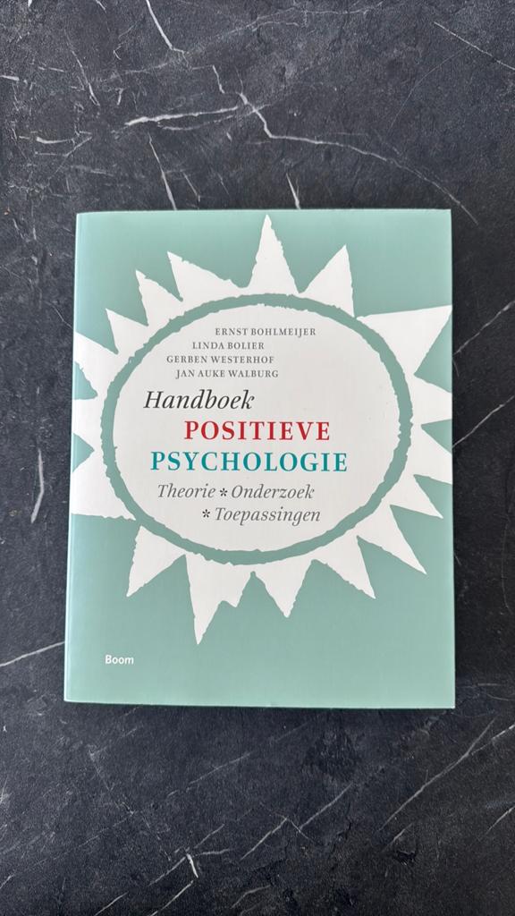 Ernst Bohlmeijer - Handboek positieve psychologie, Ophalen of Verzenden, Zo goed als nieuw, Ernst Bohlmeijer; Gerben Westerhof; Jan Walburg; Linda Bolier