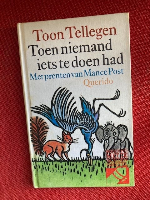 toen niemand iets te doen had - Toon Tellegen, Boeken, Gelezen, Fictie algemeen, Ophalen of Verzenden, Toon Tellegen