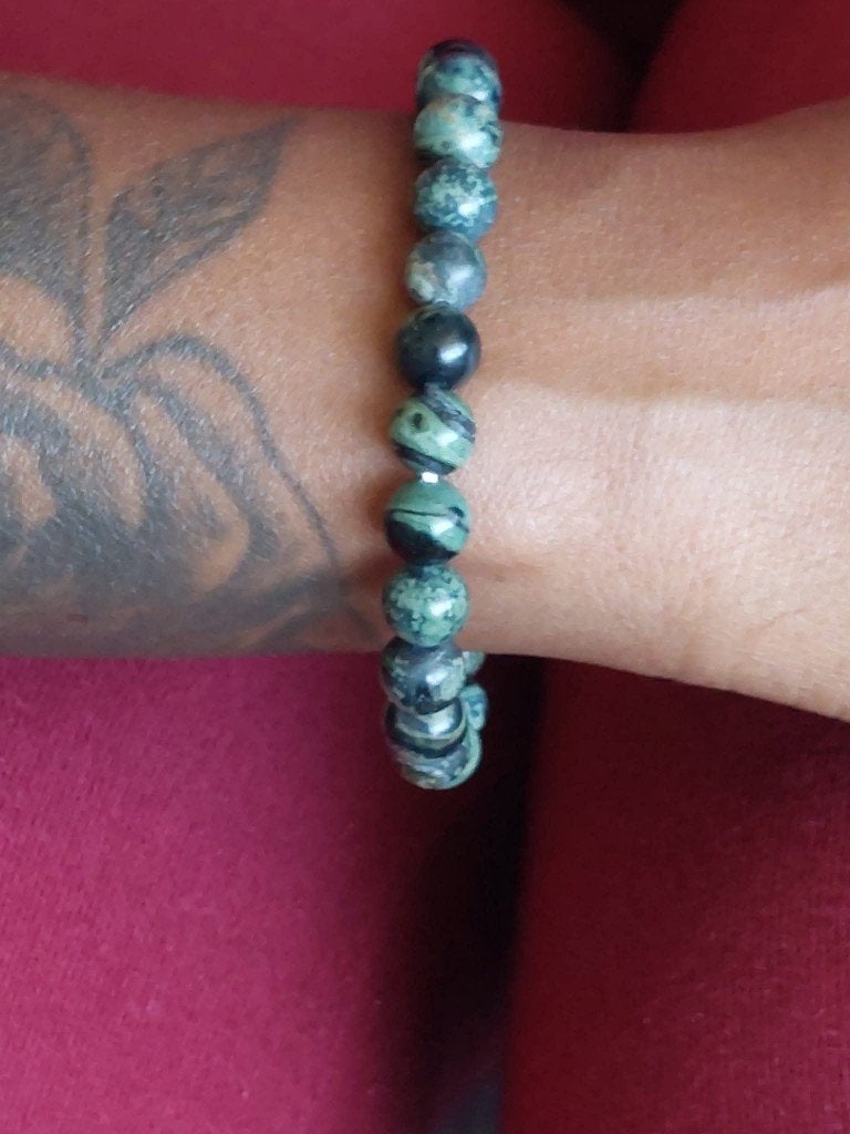 Mooie Kambaba Jaspis armband, Overige materialen, Nieuw, Ophalen of Verzenden, Met edelsteen