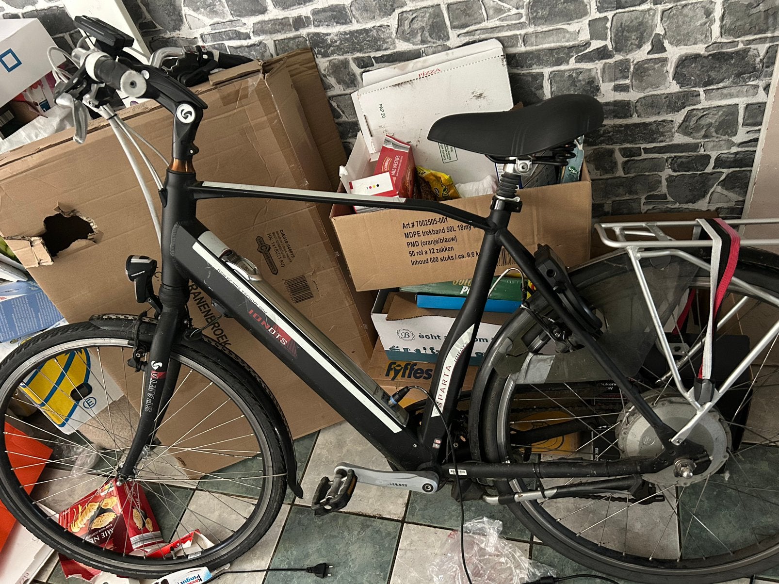 Sparta electrische heren fiets opknapper, Ophalen, Gebruikt, Minder dan 30 km per accu, Sparta