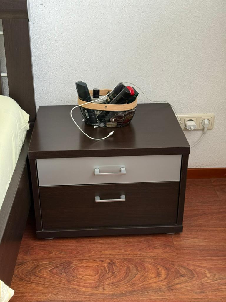 Tweepersoon kamer set, Huis en Inrichting, Slaapkamer | Bedden, Zo goed als nieuw, Tweepersoons, 160 cm, 200 cm, Hout, Zwart, Ophalen of Verzenden