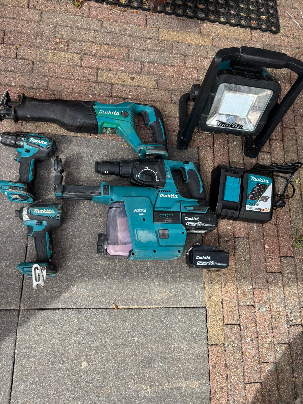 Makita set, Ophalen of Verzenden, Gebruikt, Boor- en/of Breekhamer