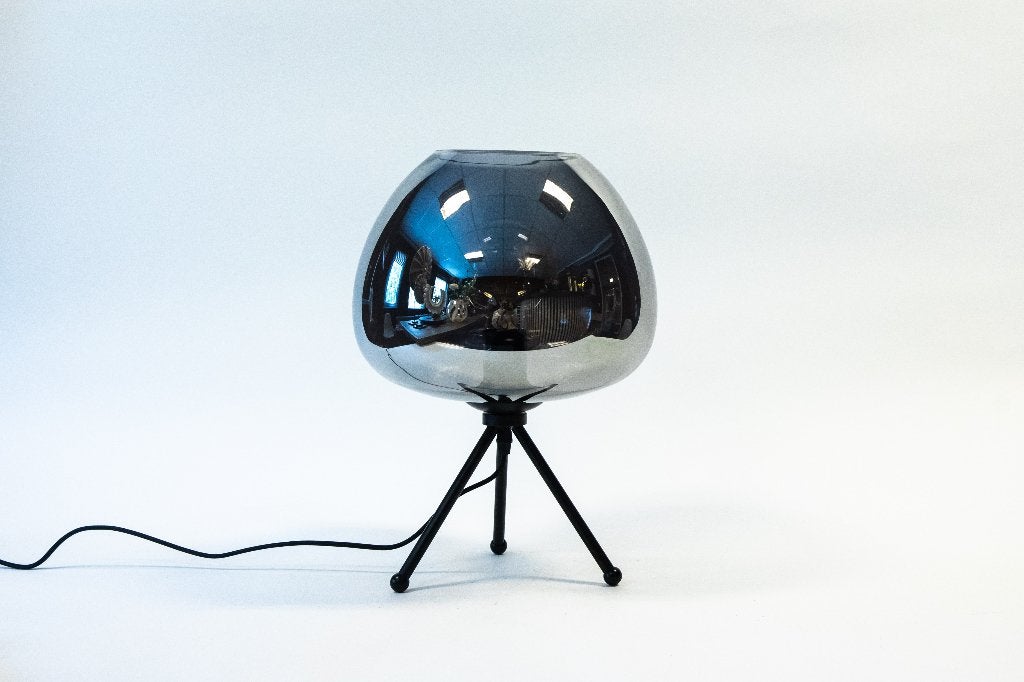 Tafel lamp, Zwart, Ophalen of Verzenden, Nieuw, Glas
