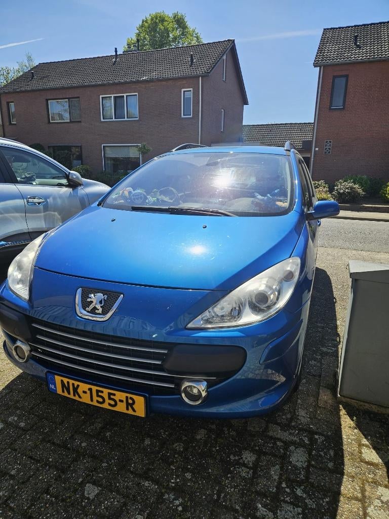 Peugeot 307SW 2.0 16V 2006 Blauw, Auto's, Stof, 4 cilinders, Blauw, Stationwagon