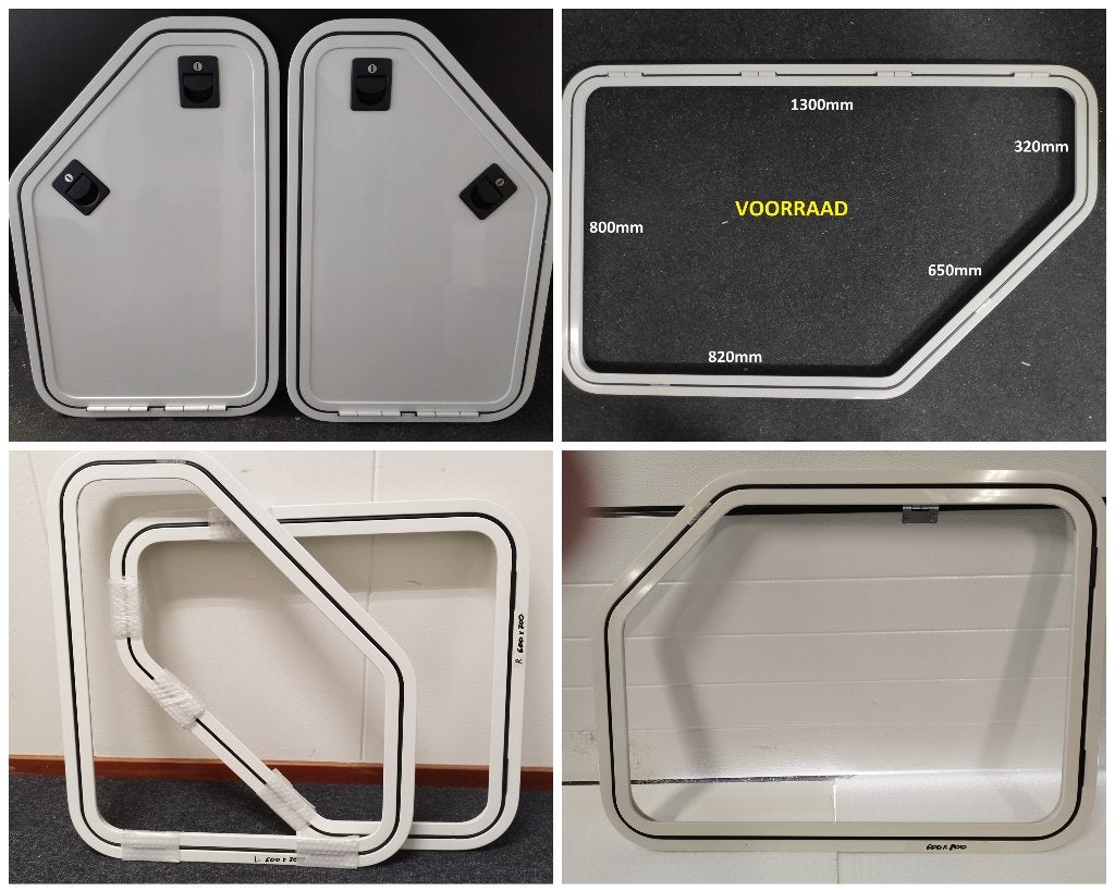 Caravandeur of serviceluik. aluminium in iedere maat !!!, Ophalen, Nieuw