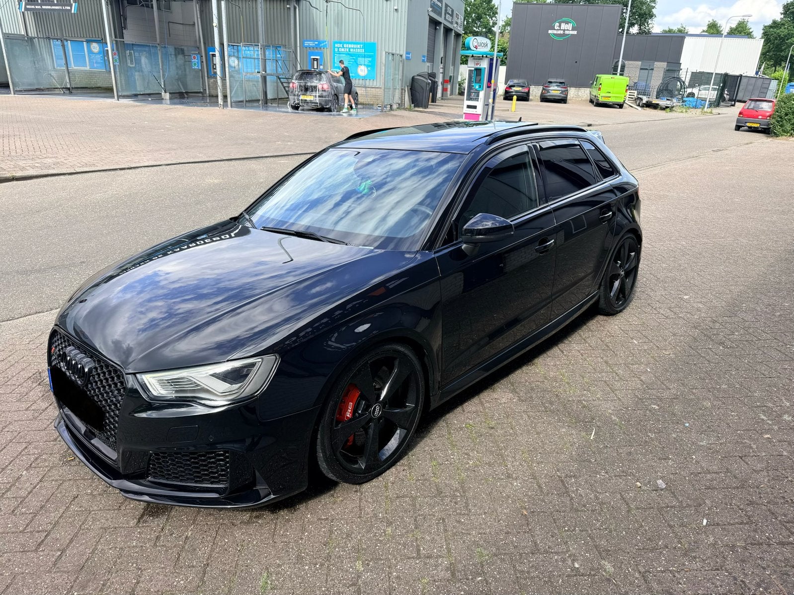 Dikke Audi rs3 2.5 v5 (rs6 ceramisch Eventuri tune)inruil mo, Lichtsensor, RS3, Zwart, Leder