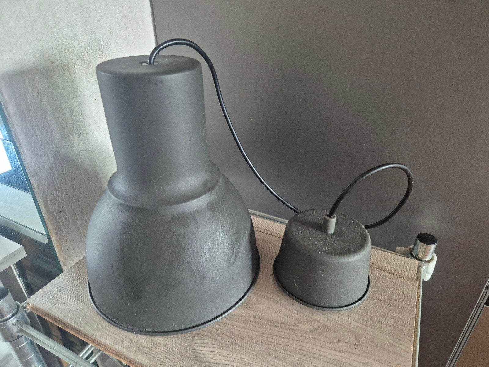 Ikea Hektar hanglamp, Ophalen of Verzenden, Zo goed als nieuw, Metaal, E27 (groot)