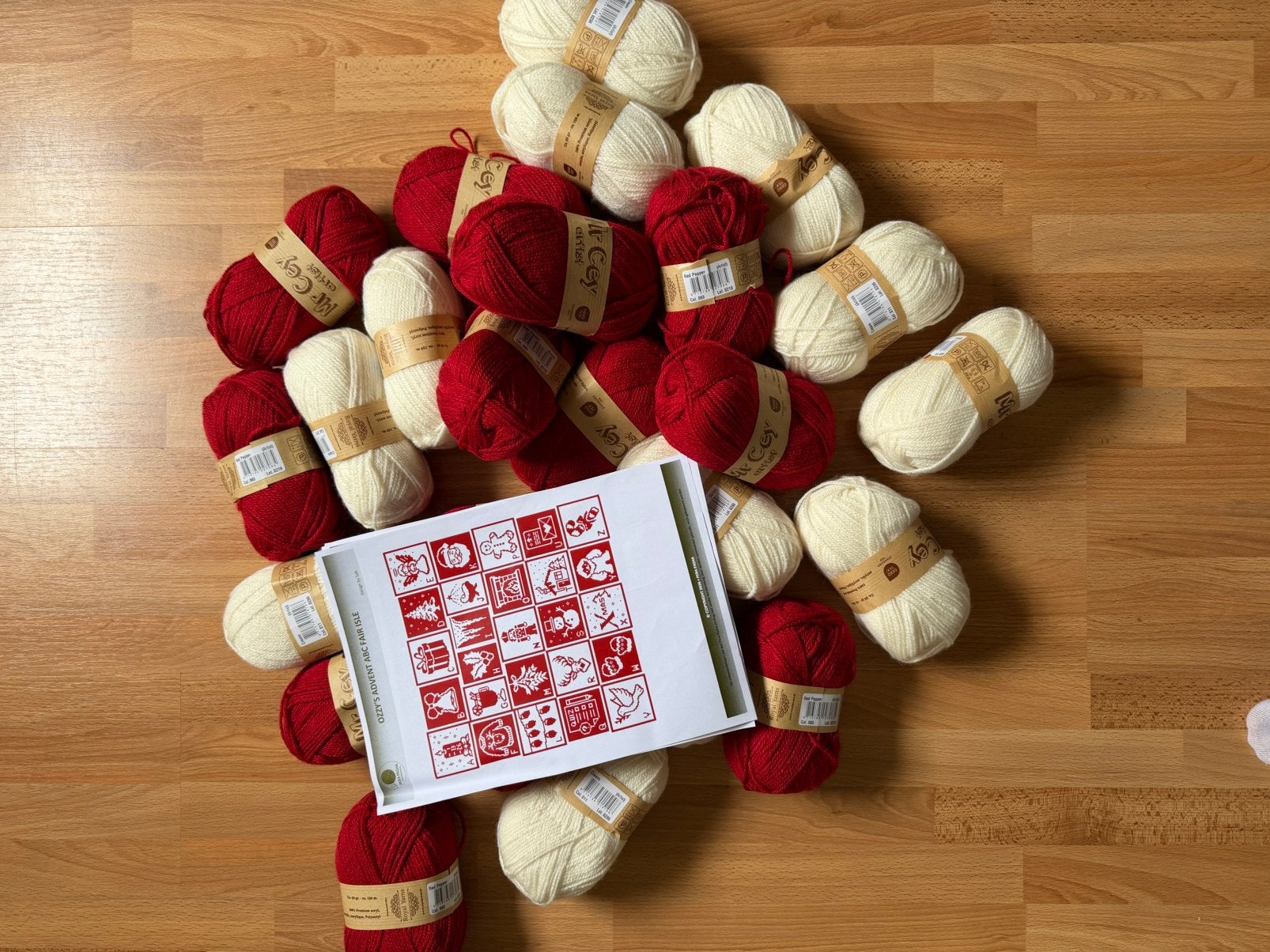 Ozzy’s advent ABC fair isle Haakpakket, Hobby en Vrije tijd, Ophalen of Verzenden, Nieuw, Haken, Wol of Garen