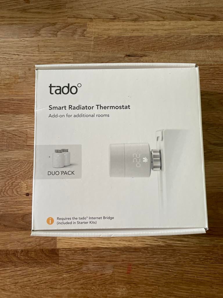 Tado Slimme Radiatorknop Duo Pack - Nieuw en Verzegeld, Doe-het-zelf en Verbouw, Thermostaten, Nieuw, Slimme thermostaat, Ophalen of Verzenden