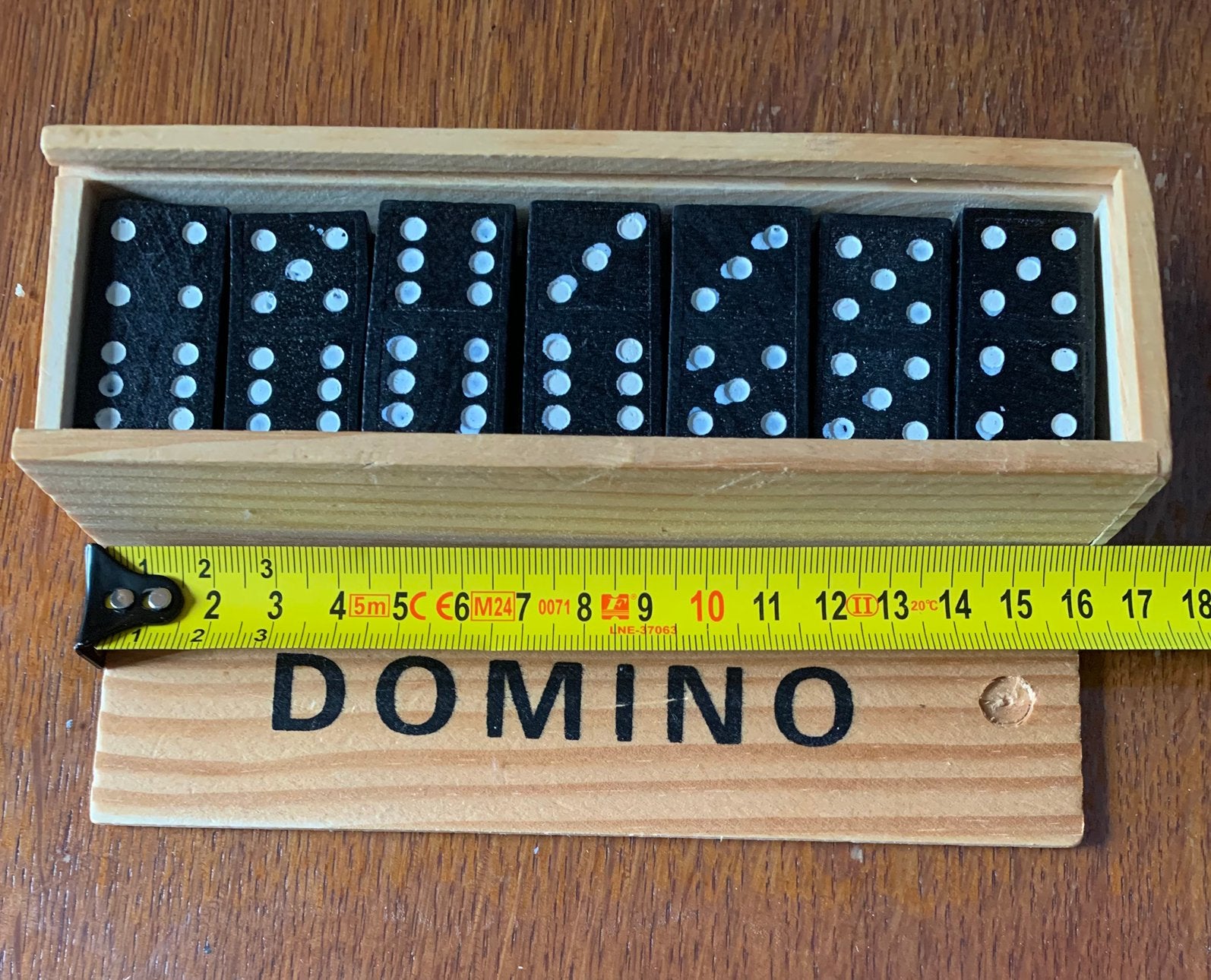 1 X Domino:28xstuk’s in houten kist(Z.G.A.N), Ophalen of Verzenden, Zo goed als nieuw
