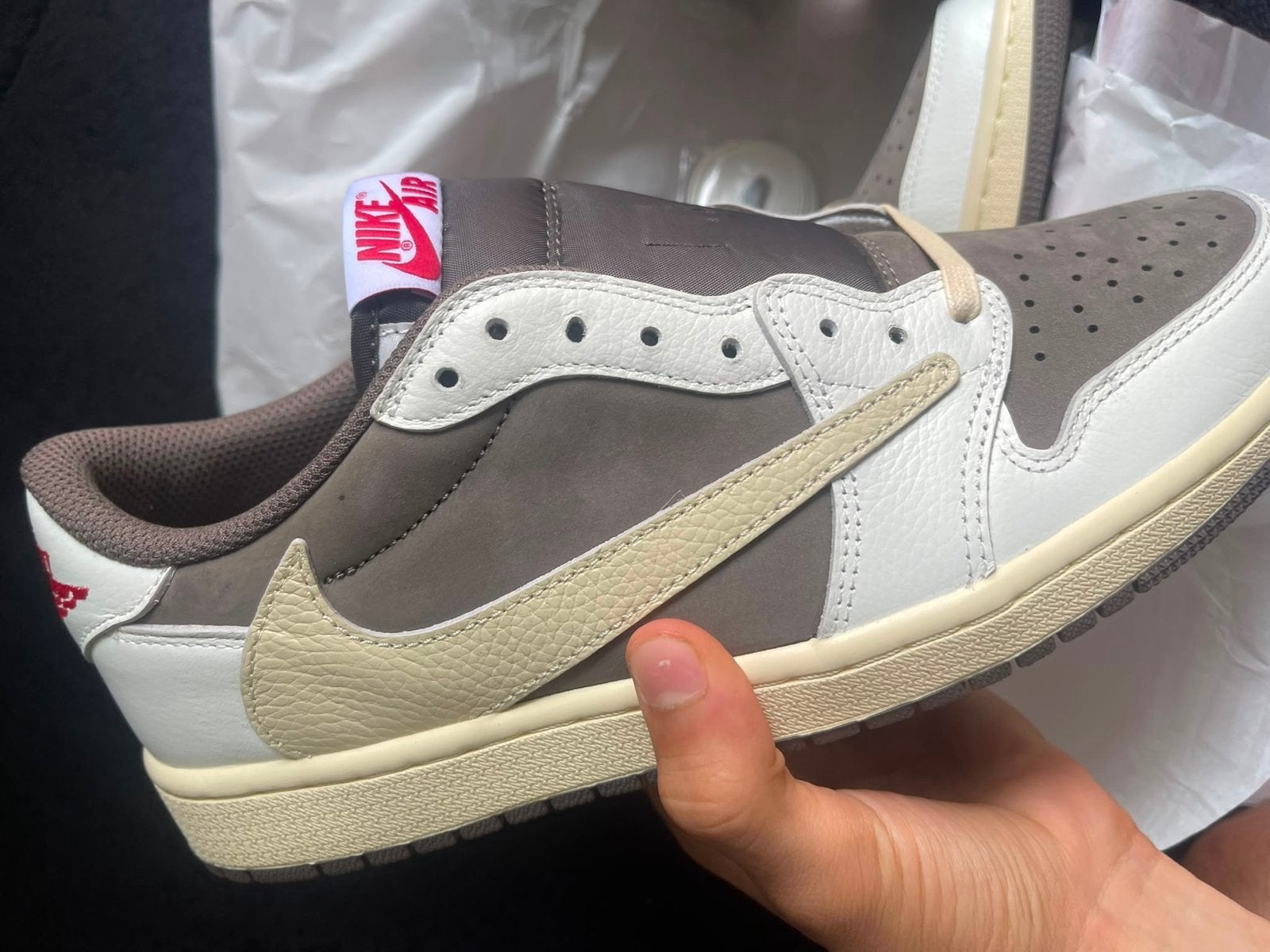 Nike Air Jordan 1 Low Travis Scott Reverse Mocha, Kleding | Heren, Schoenen, Ophalen of Verzenden, Nieuw, Bruin, Sneakers of Gympen