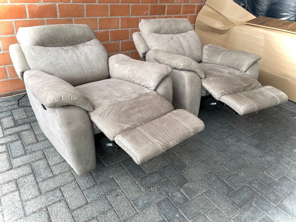 2 elektrische relax fauteuils / als nieuw, Ophalen, 75 tot 100 cm, Zo goed als nieuw, Stof