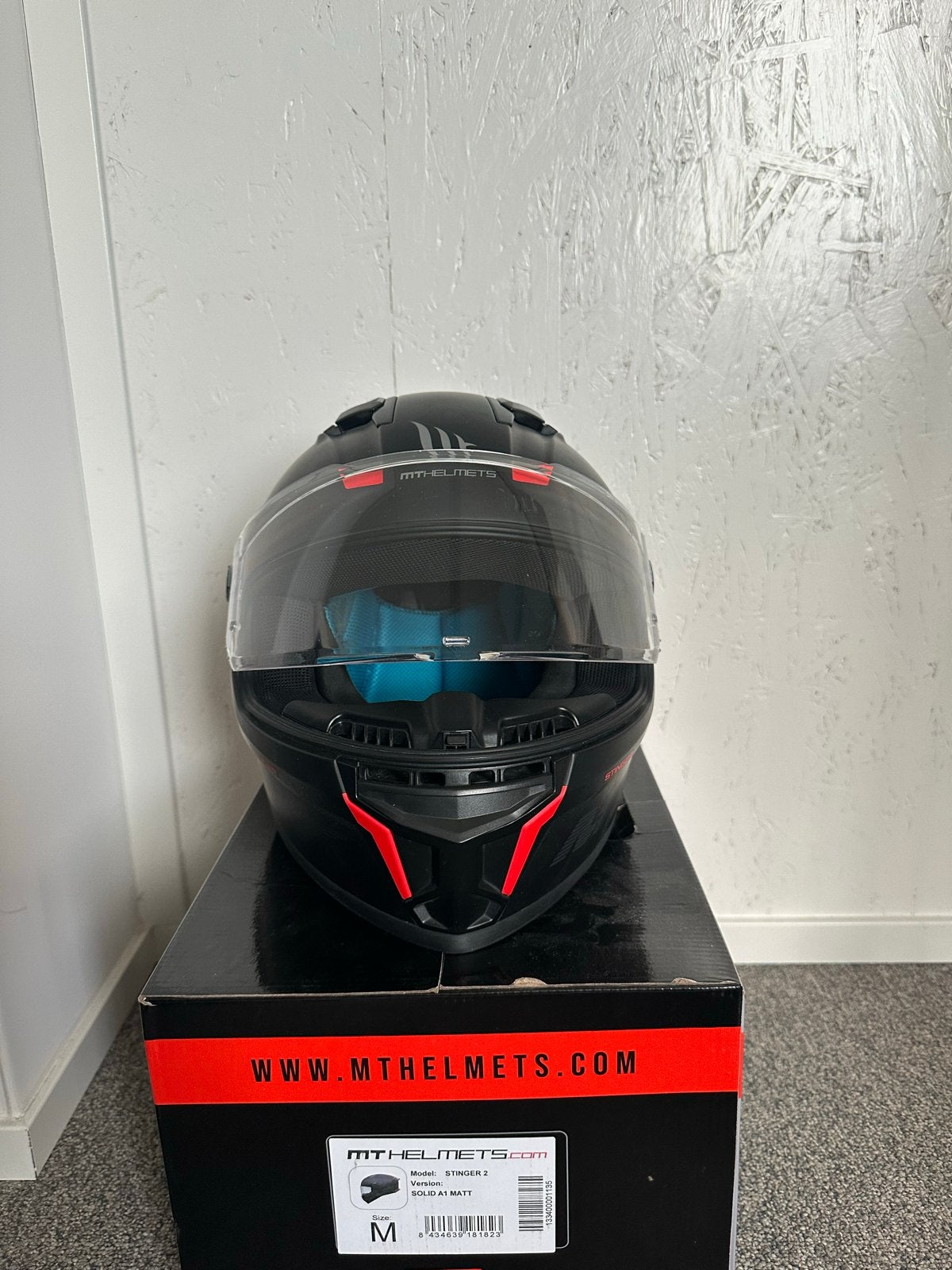 MT Helmets Stinger 2 Integraalhelm - Maat M, Motoren, Overige merken, M, Heren, Ophalen of Verzenden