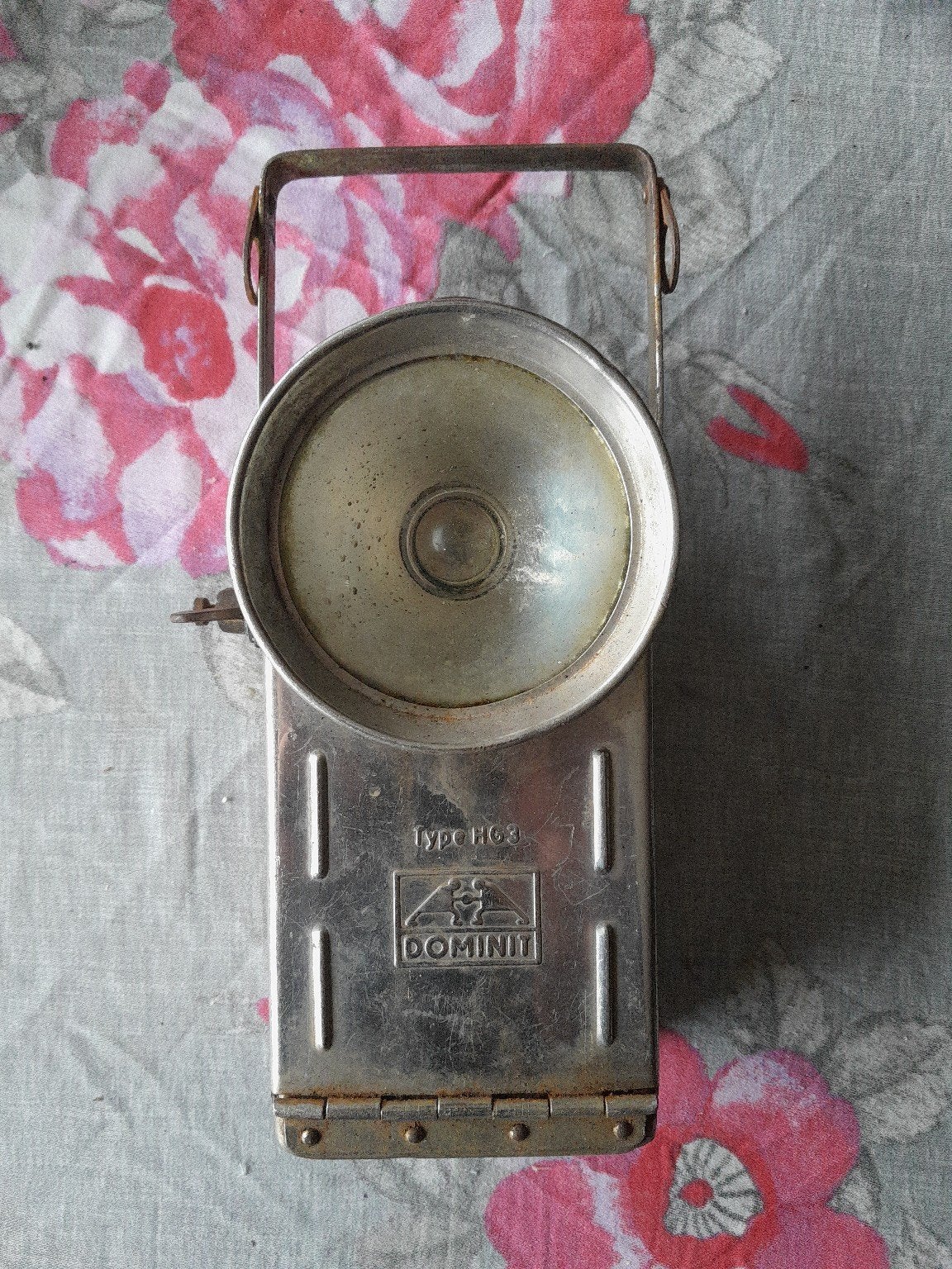 DOMINIT Type H63 accu-handlamp / mijnlamp ca. 1940–1955, Ophalen of Verzenden