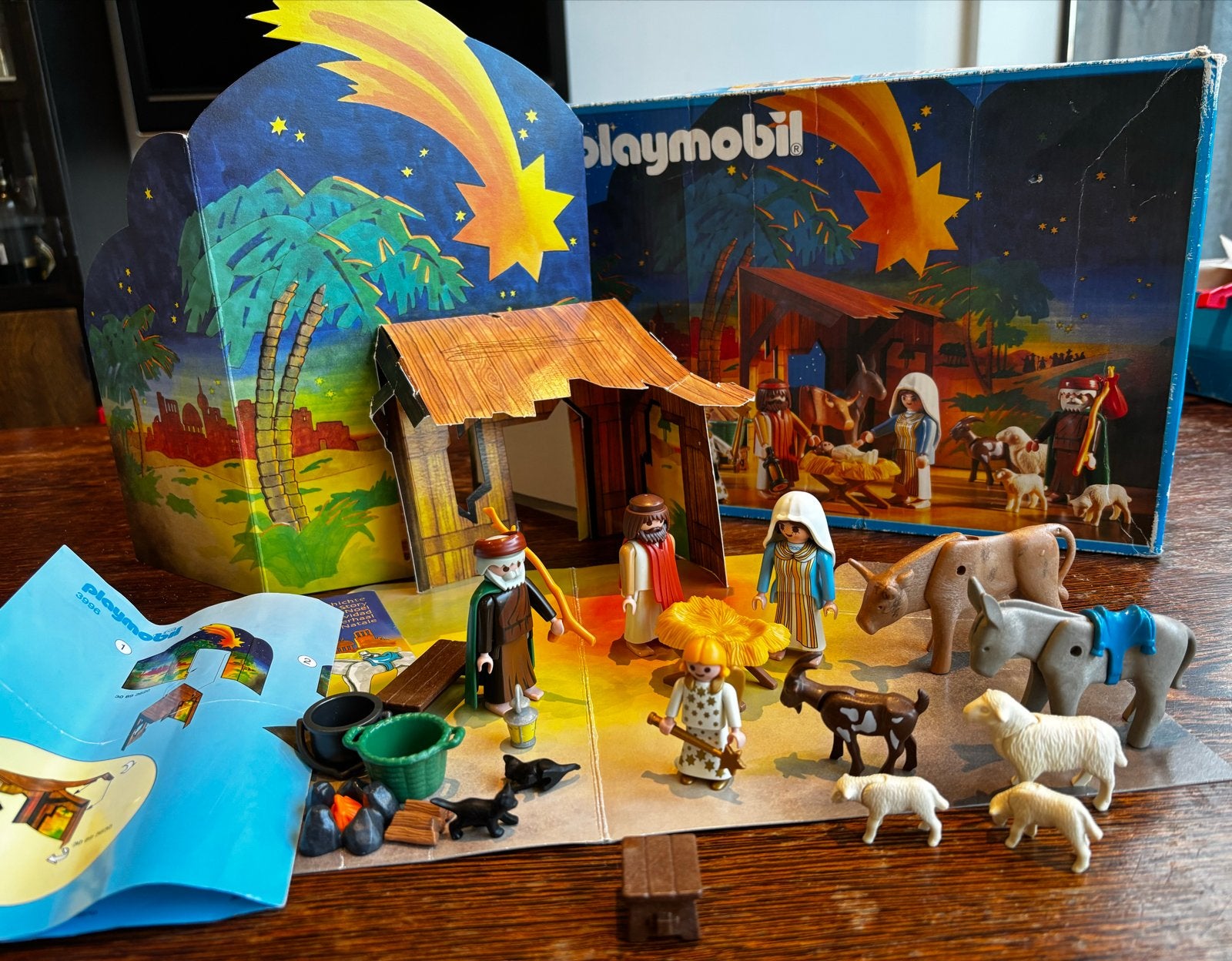 Playmobil Kerststal 3996 - met doos, Ophalen of Verzenden, Gebruikt, Complete set, Gebouw
