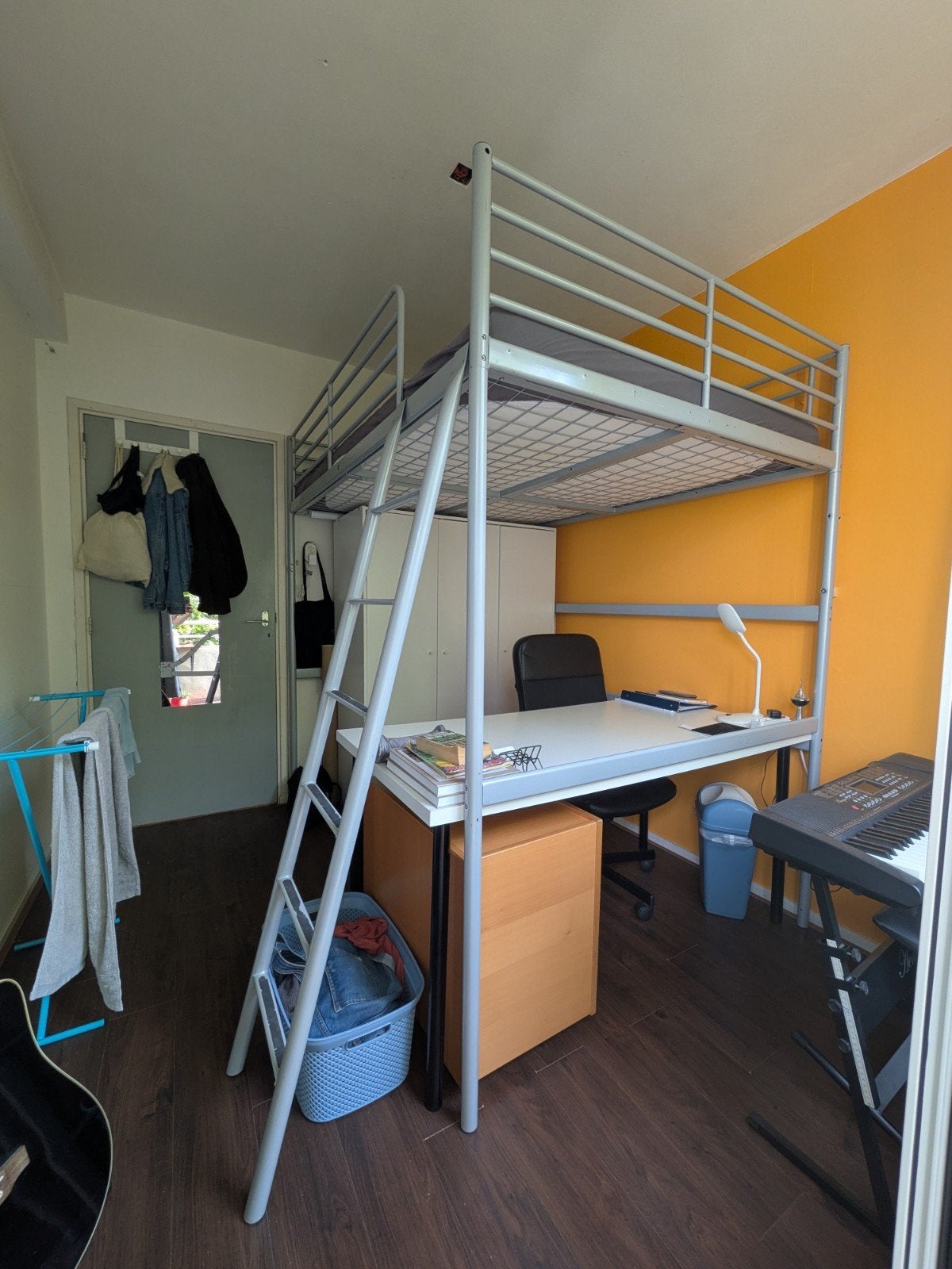 2-persoons hoogslaper (zonder matras), Ophalen, Gebruikt, Hoogslaper, 160 tot 180 cm