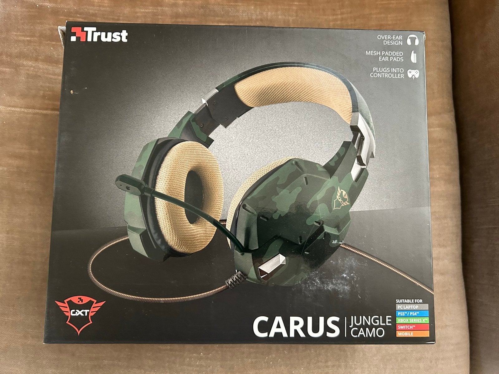Trust GXT 322C Carus Gaming Headset - Jungle Camo, Ophalen, Nieuw, Headset, PC