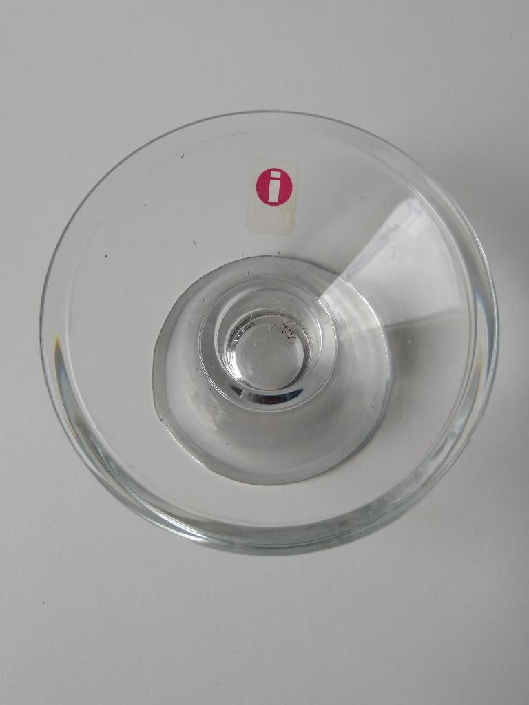 Iitala kaarsenhouder Kartio glas Kaj Franck, Ophalen of Verzenden