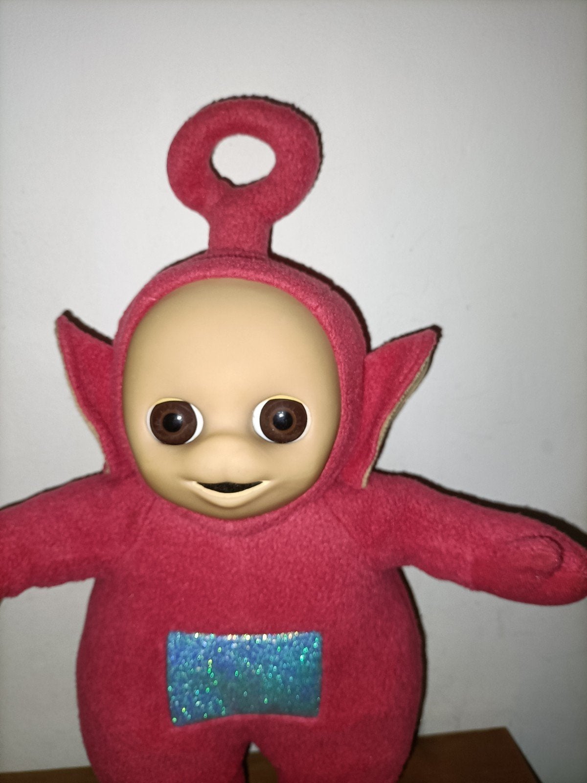Teletubbies Po knuffel met geluidjes en slaapogen 36 cm, Ophalen of Verzenden, Zo goed als nieuw, Overige typen
