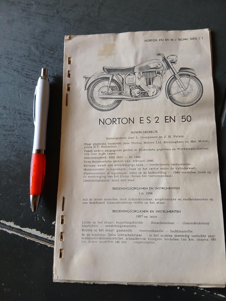 Norton ES 2 EN 50, Motoren, Ophalen, Overige merken