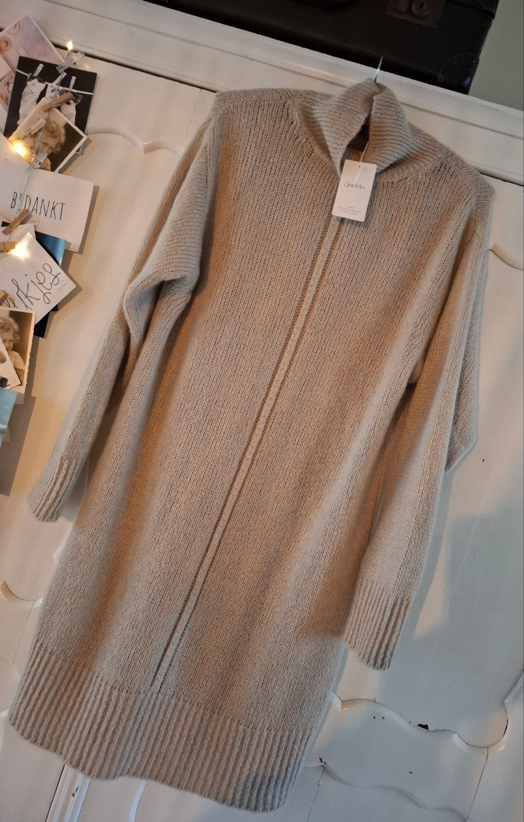 Midi jurk. Gebreide dress. Lange trui. Geisha. Yaya. Vila, Kleding | Dames, Ophalen of Verzenden, Nieuw, Onder de knie