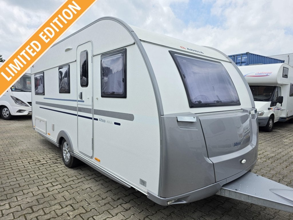 Adria Altea 492 UL 2018 Enkele Bedden Rondzit Mover Voortent, Caravans en Kamperen, Caravans, Overige typen, Bedrijf, Adria, 5 tot 6 meter