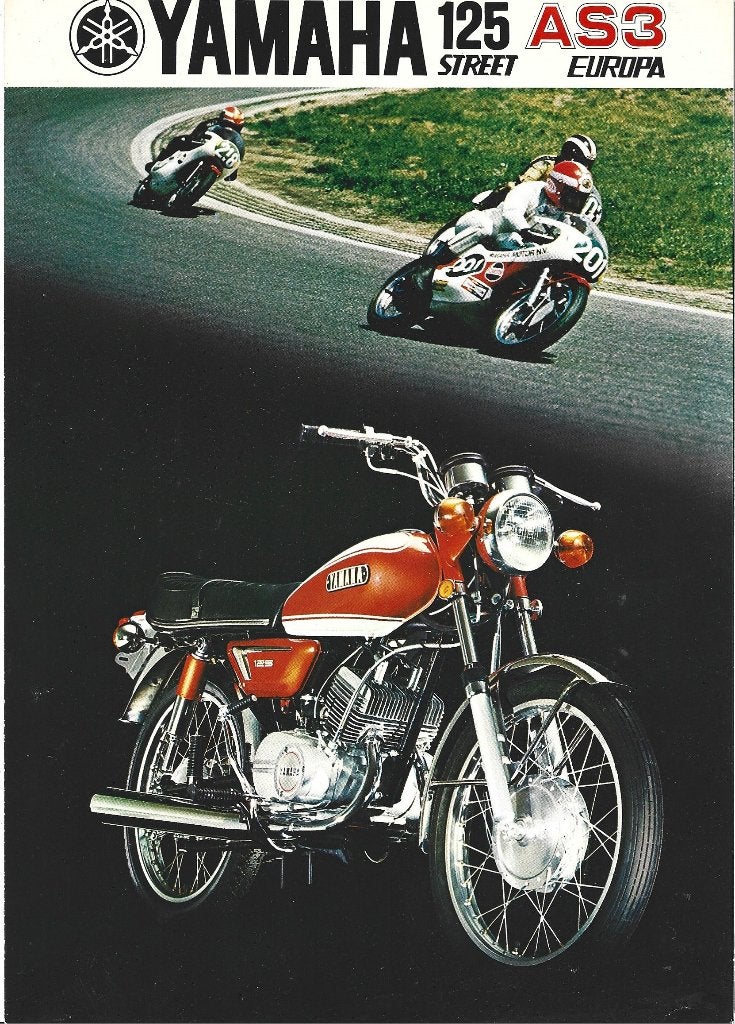 Yamaha AS3 street 125 folder motor, Ophalen of Verzenden, Yamaha