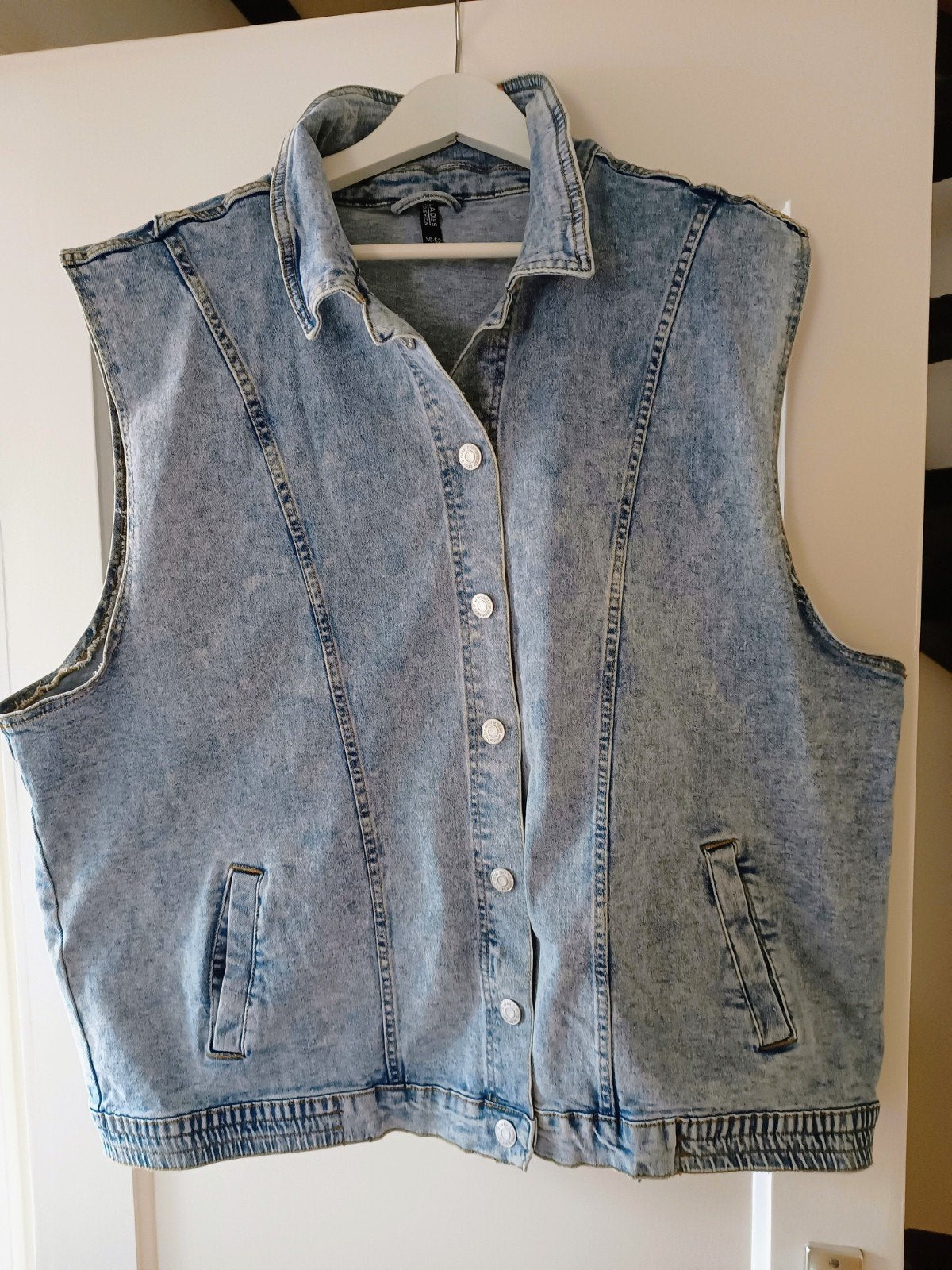 Stoer denim gilet, maat 50-52, Overige typen, Blauw, LADIES FASHION, Ophalen of Verzenden