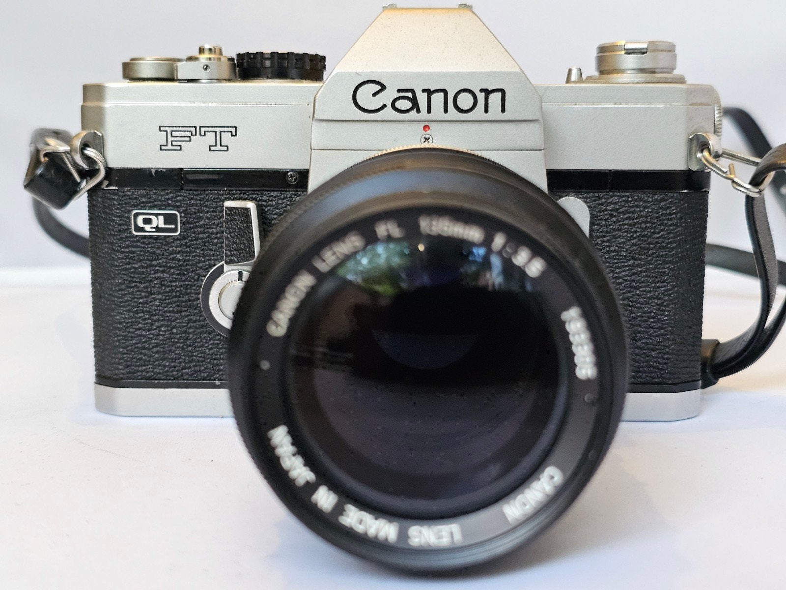 Canon FT QL + Canon FL 135 mm 1:3.5, Ophalen of Verzenden, Gebruikt, Spiegelreflex, Canon