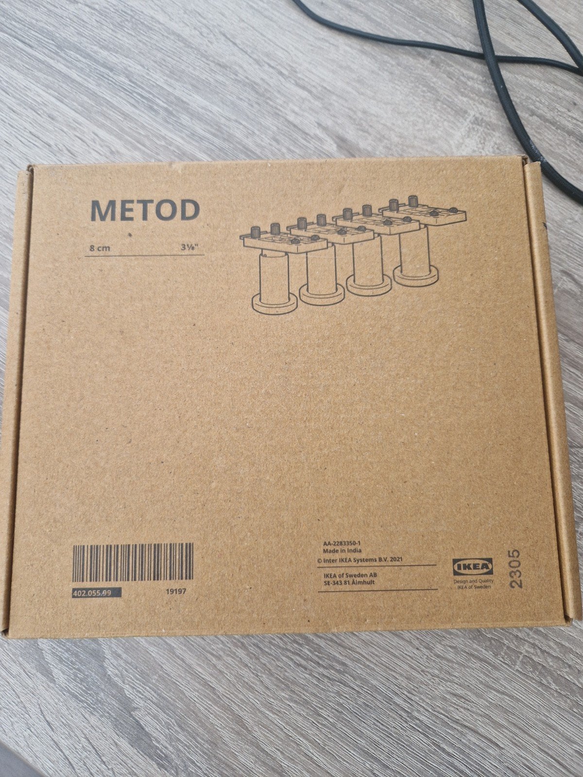 IKEA Metod Keukenpootjes 8cm - Nieuw in doos, Ophalen